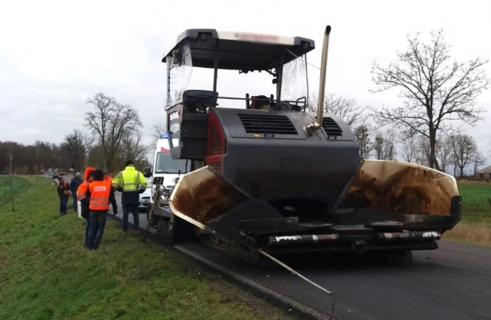 Tragiczny wypadek podczas prac drogowych